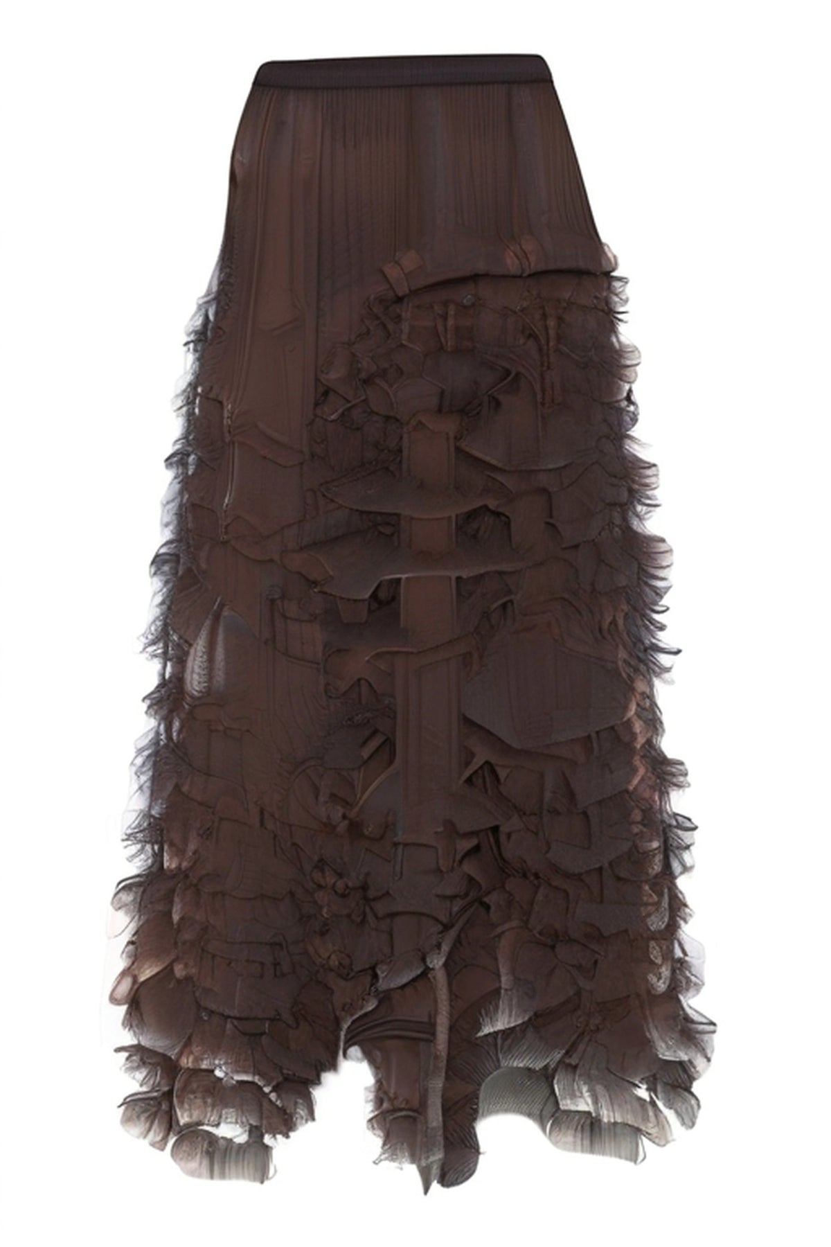 Jupe en tulle - Marron