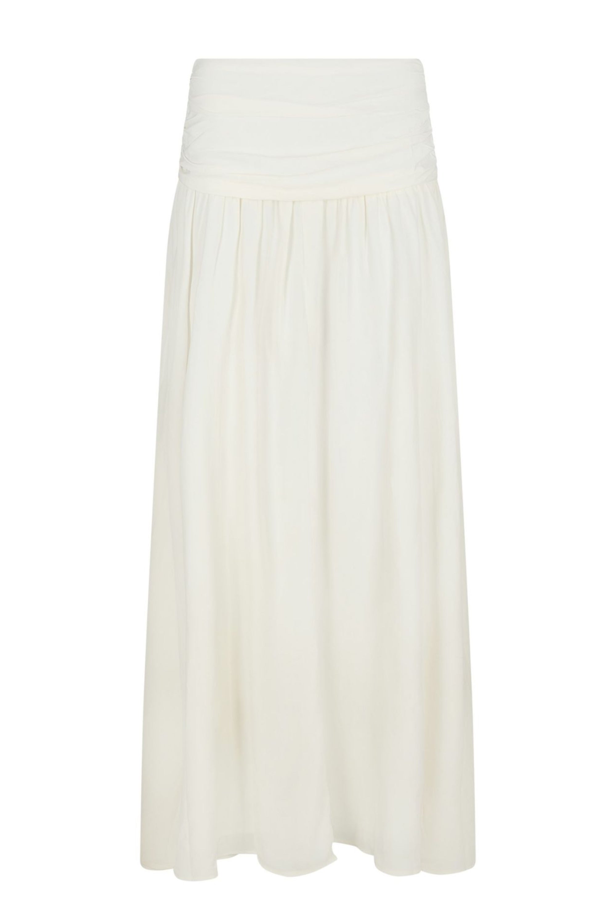Jupe maxi tissée Morien - Blanc cassé
