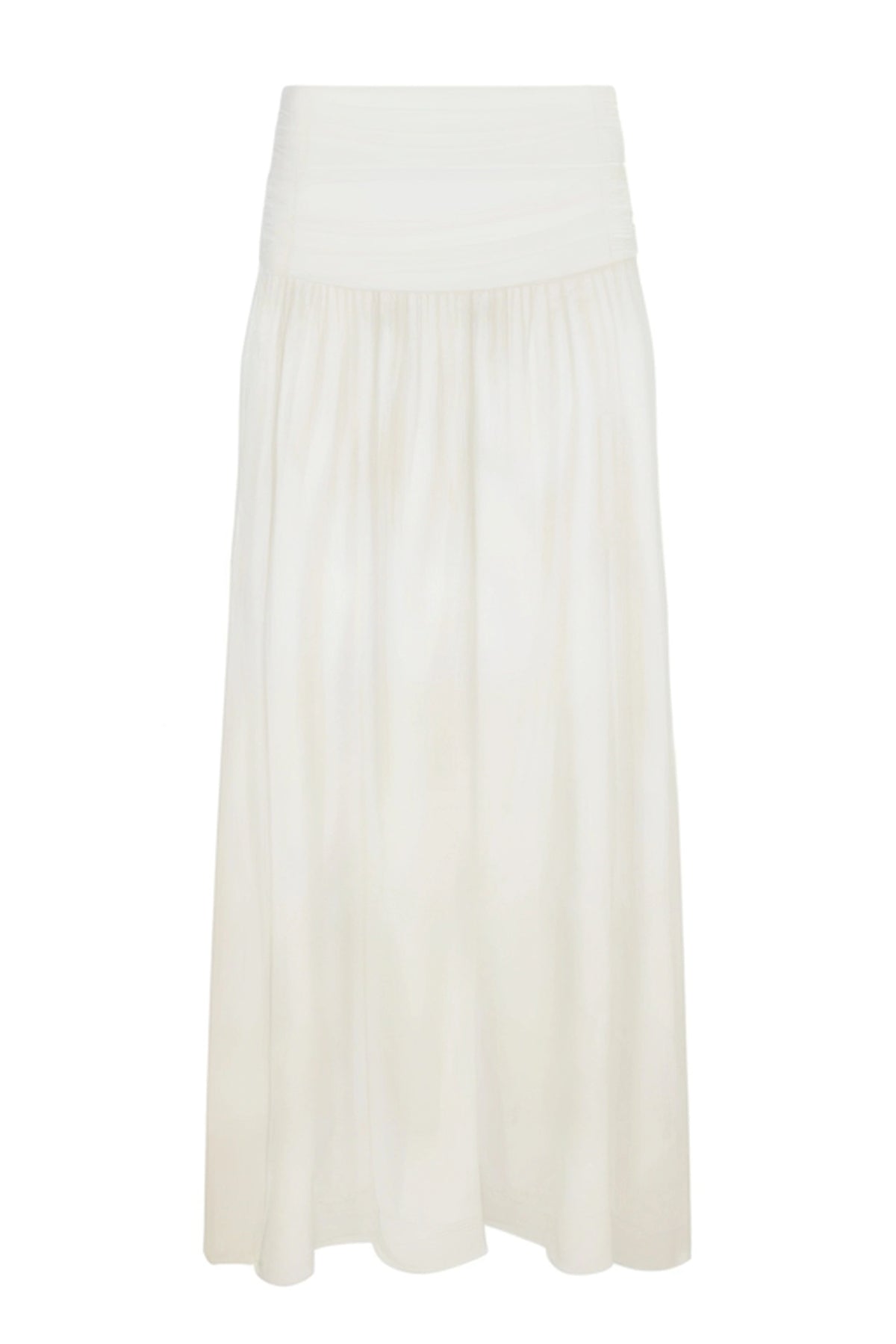 Jupe maxi tissée Morien - Blanc cassé