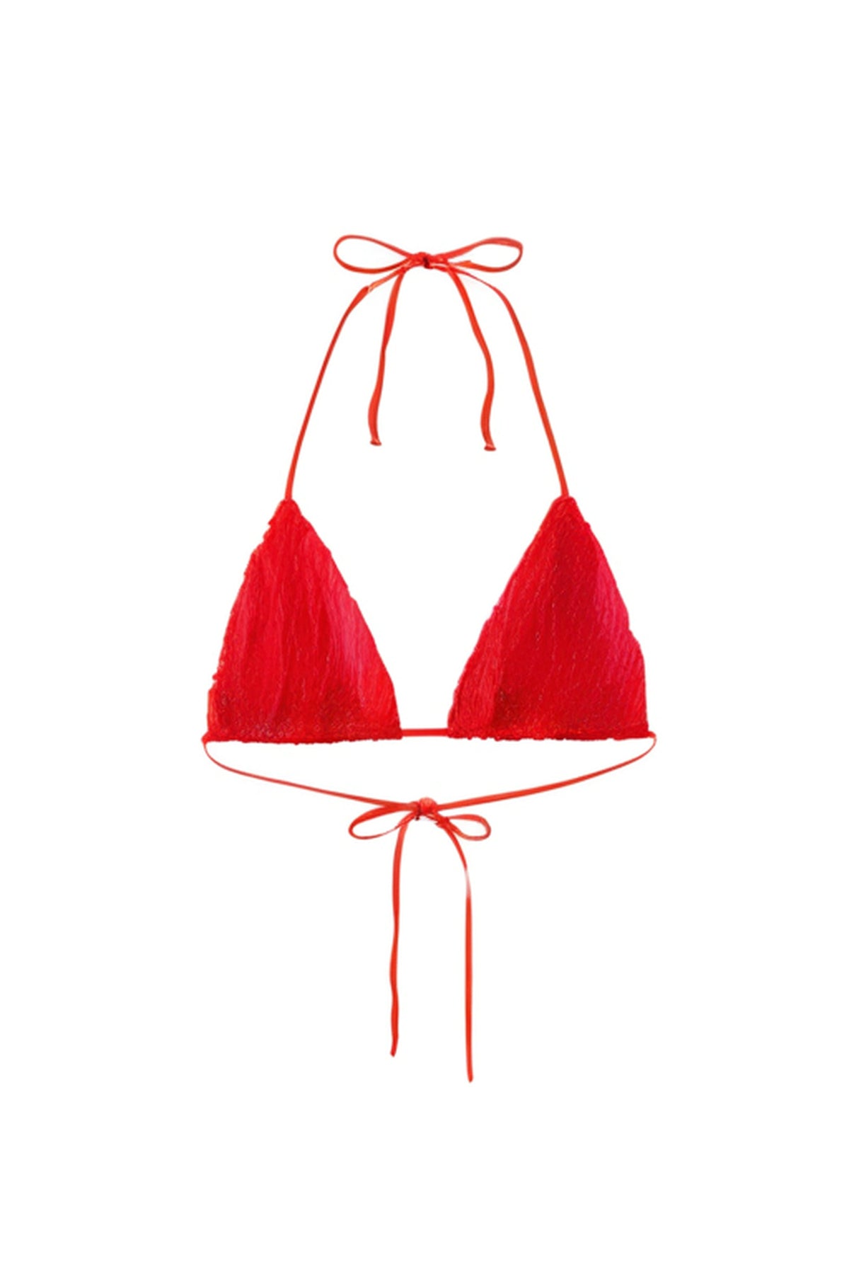 Haut de bikini smocké Clean - Rouge