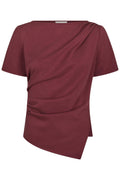 Blouse douce Rasmine - Lie-de-vin