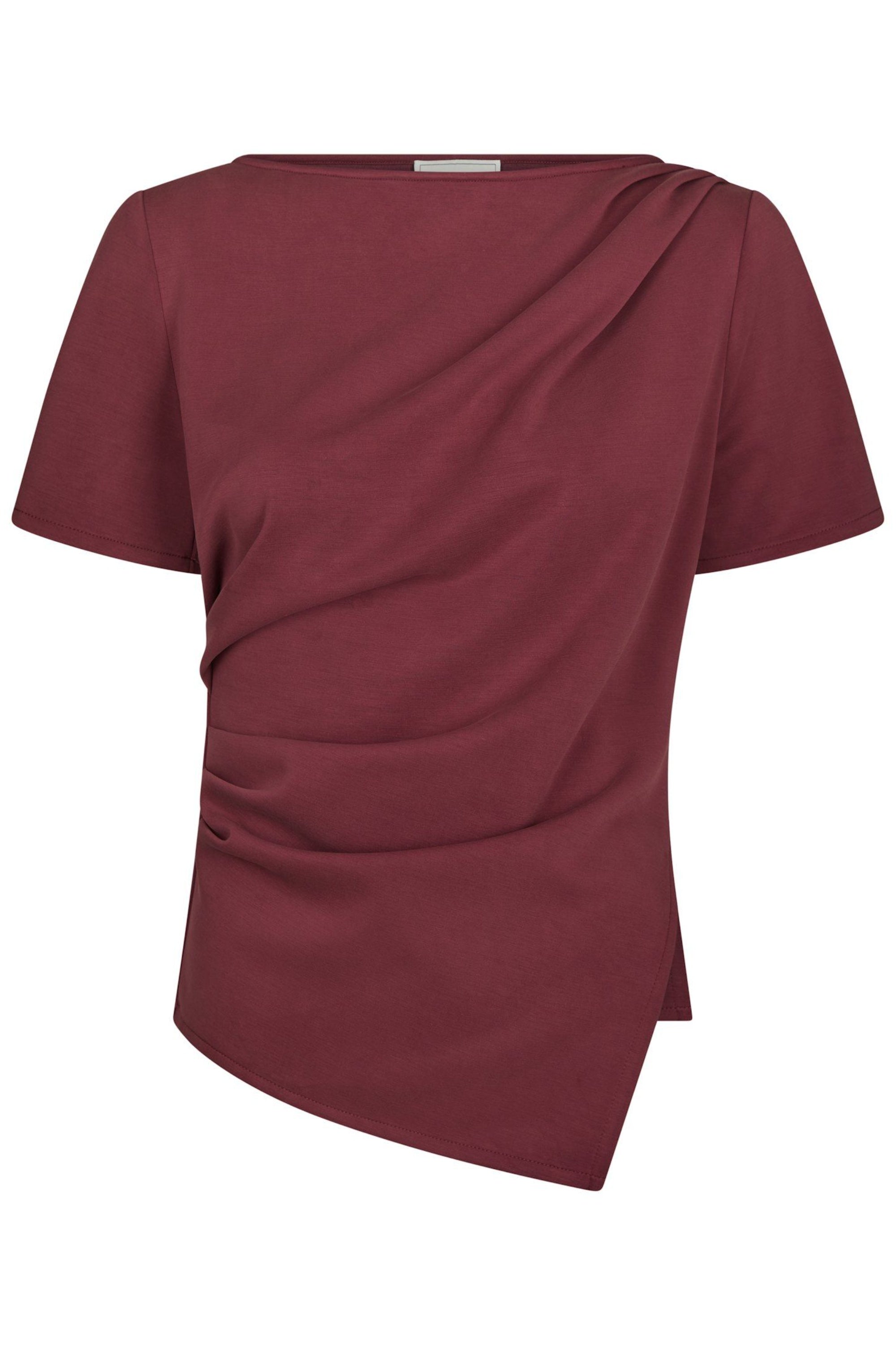Blouse douce Rasmine - Lie-de-vin