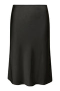 Jupe Mindie en satin épais - Noir