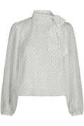 Blouse à pois Dorellie - Blanc cassé
