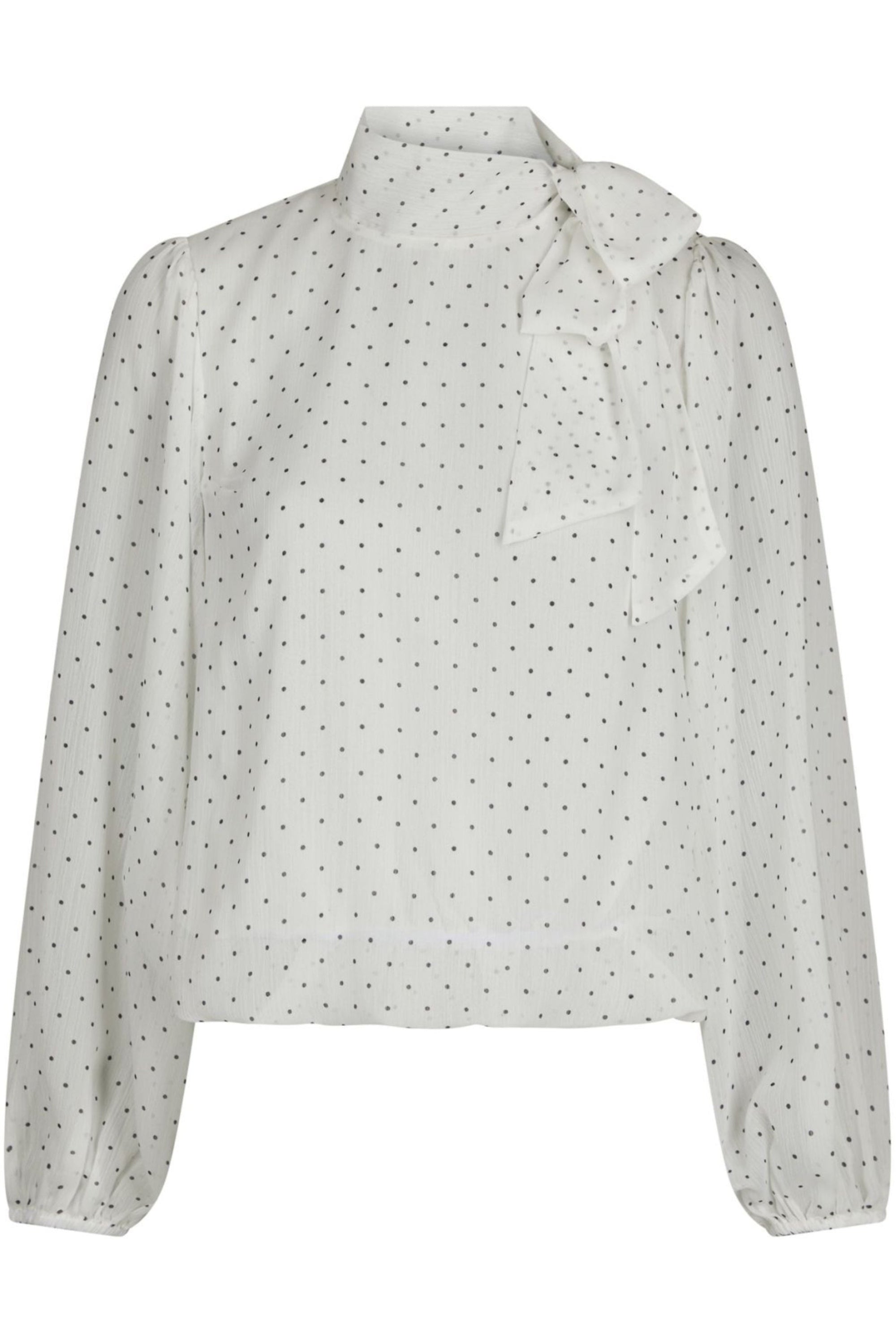 Blouse à pois Dorellie - Blanc cassé