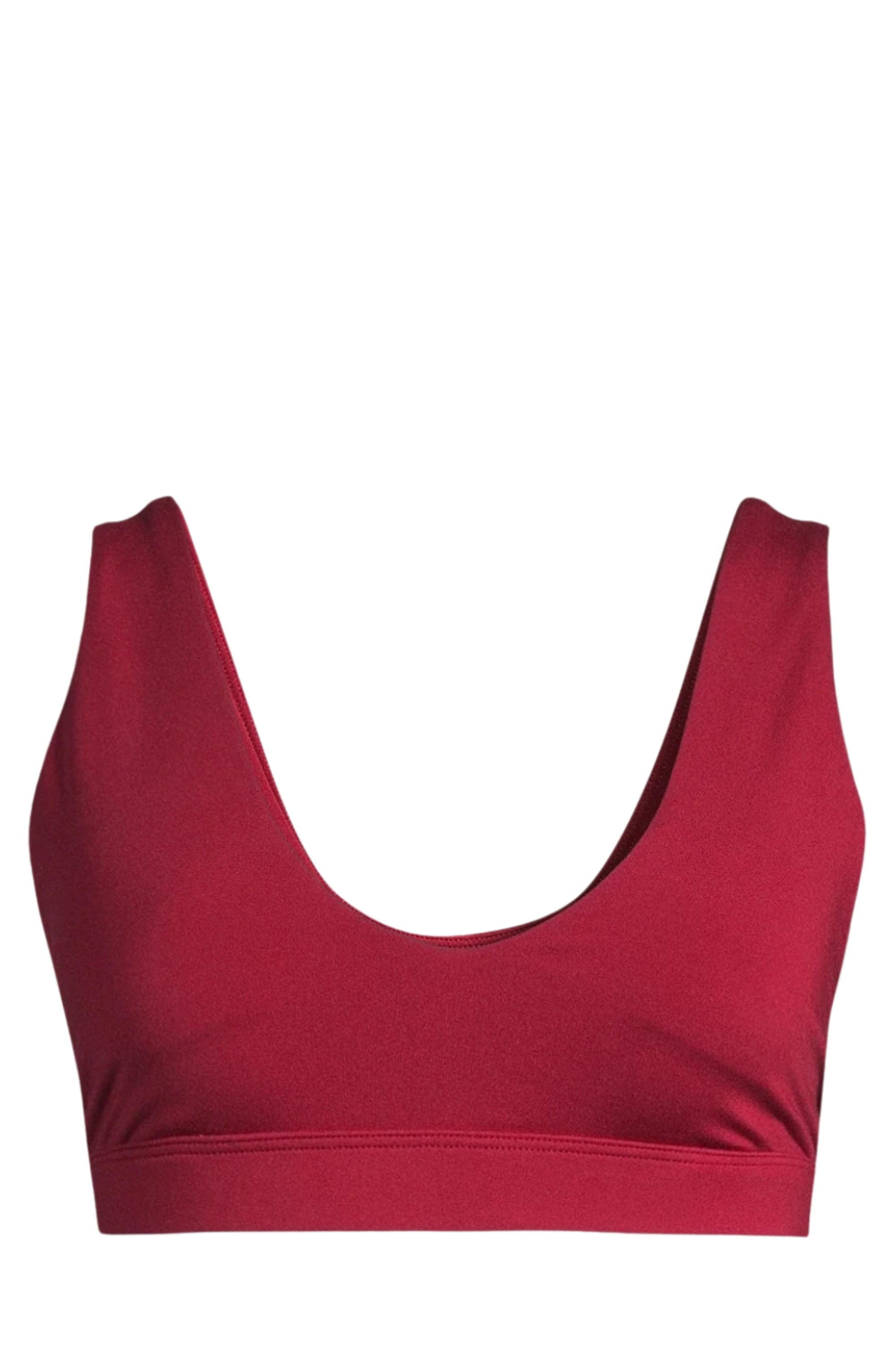 Brassière de sport rembourrée Soft Touch - Rouge bordeaux