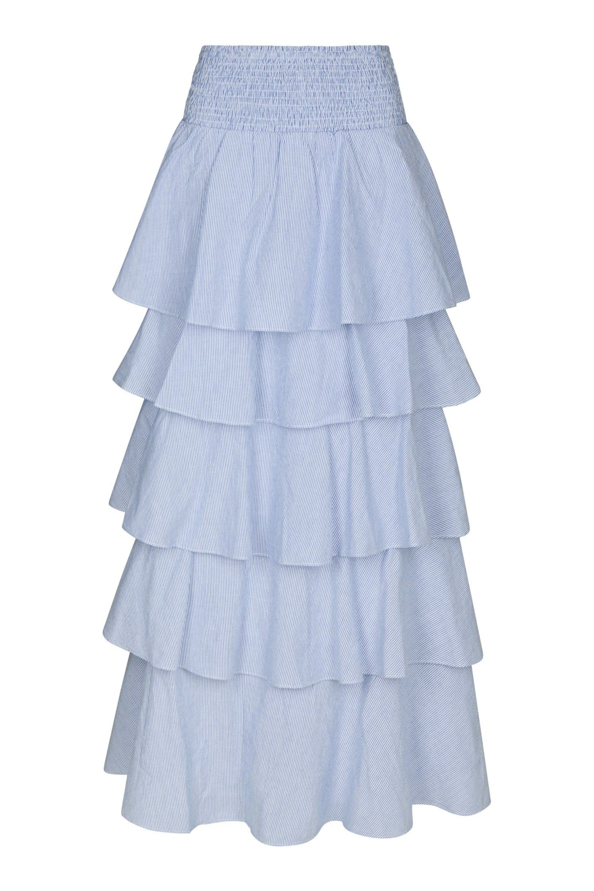 Jupe Morris Mini Stripe - Bleu clair