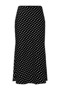 Jupe midi Yaspella Hw - Noir à petits pois bouleau