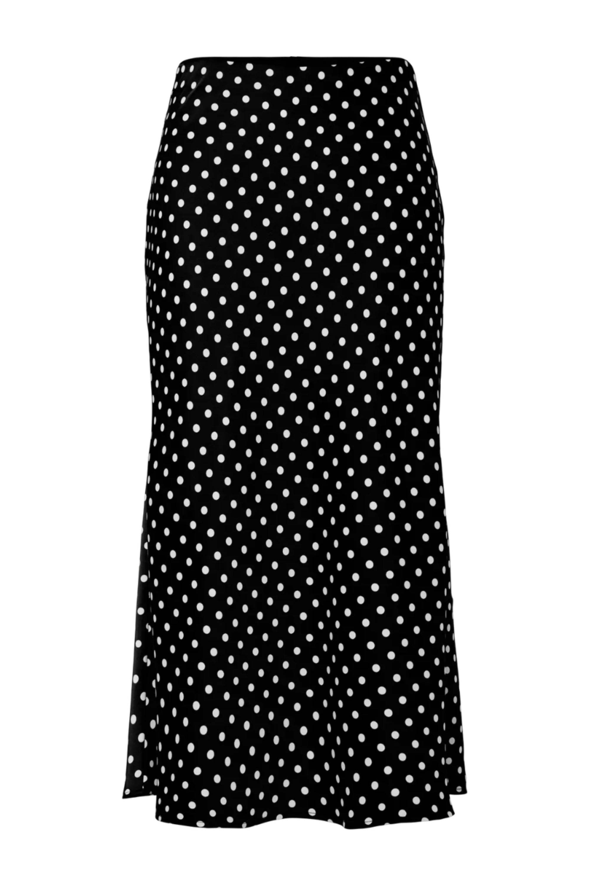 Jupe midi Yaspella Hw - Noir à petits pois bouleau