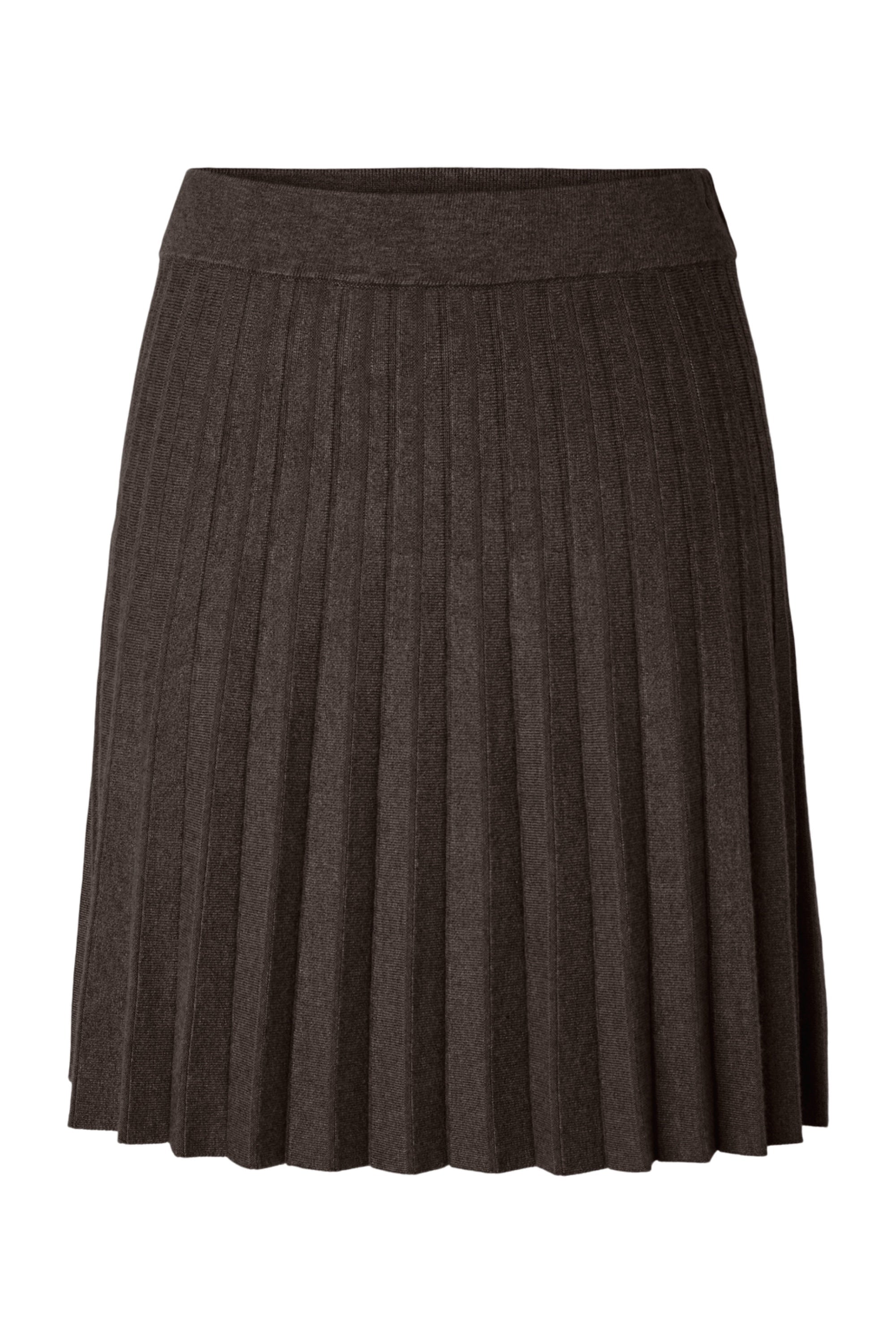 Jupe plissée Yaselena Hw S. Noos - Grain de café chiné