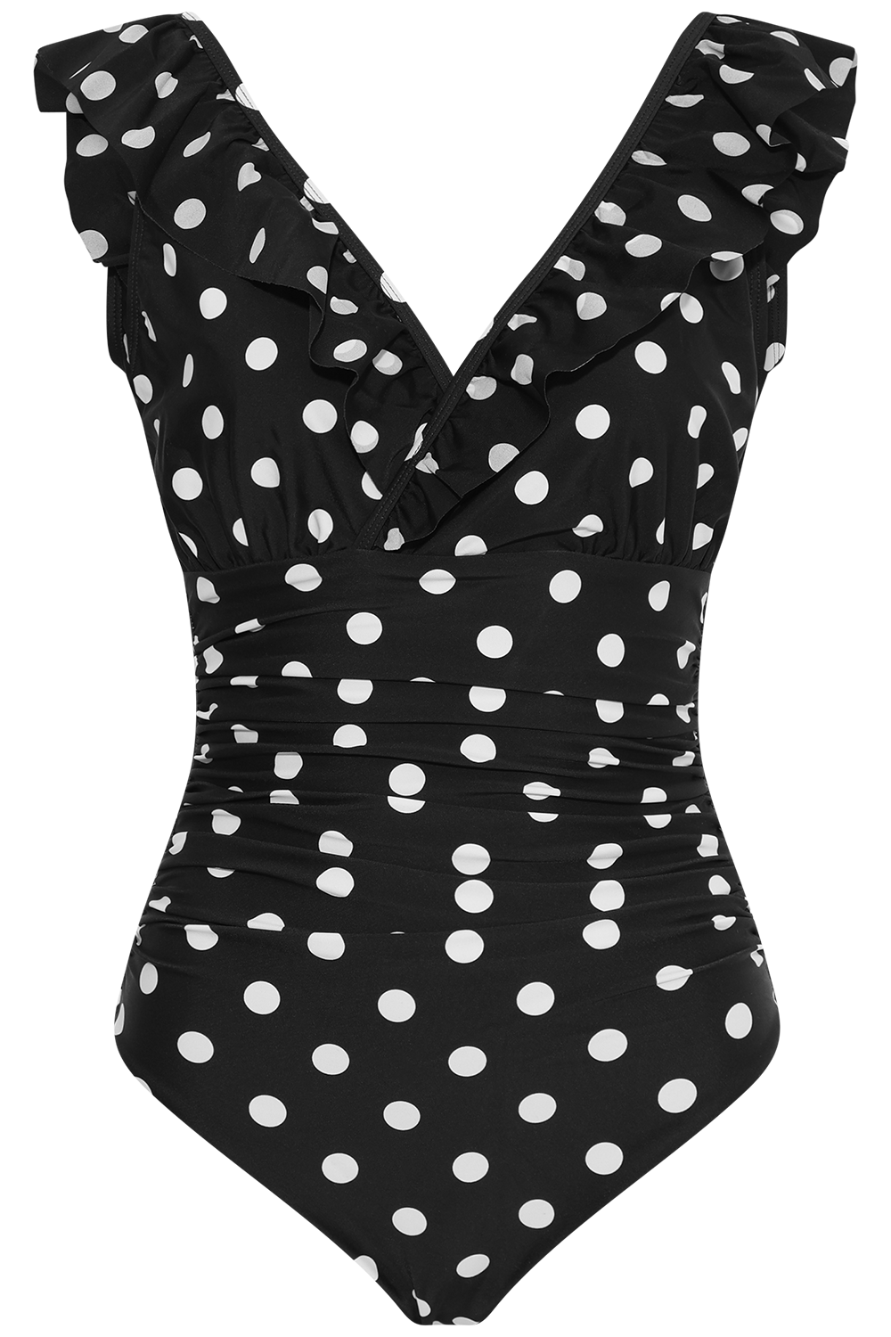 Maillot de bain Agnes - Pois noir et blanc