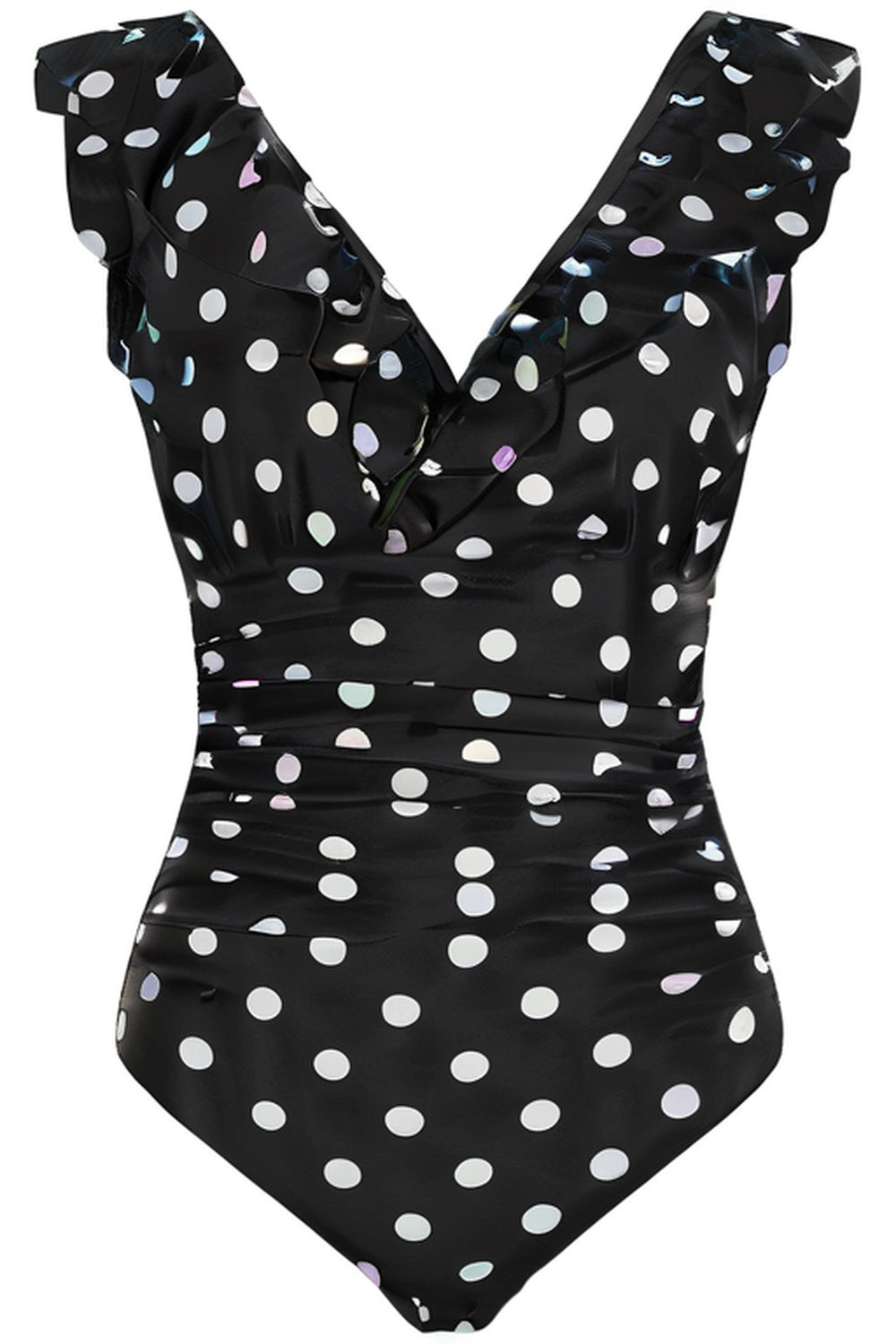 Maillot de bain Agnes - Pois noir et blanc