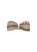 Haut de bikini bandeau Amber - Marron moka