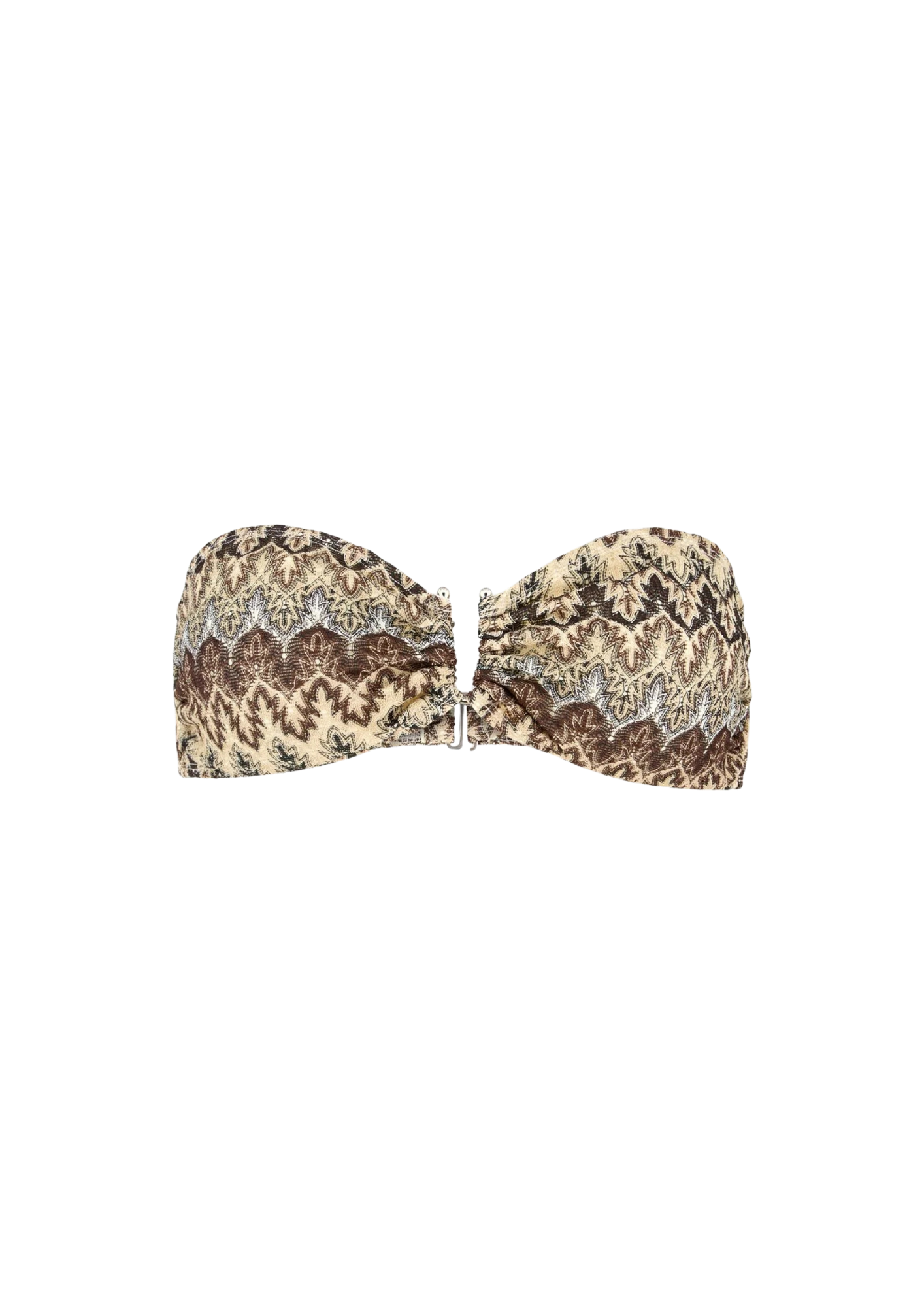 Haut de bikini bandeau Amber - Marron moka