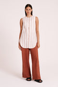 CHEMISE AISHA SANS MANCHES EN LIN