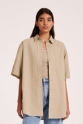 CHEMISE LEO EN POPELINE