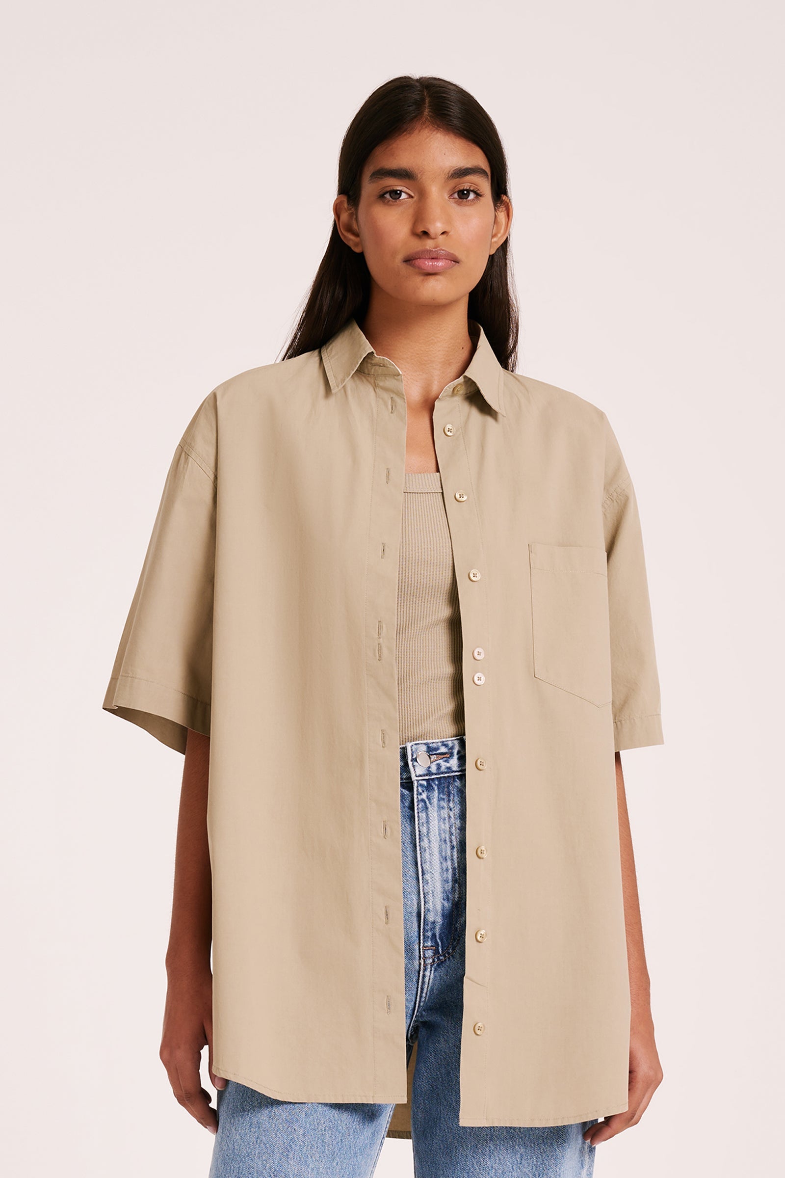 CHEMISE LEO EN POPELINE