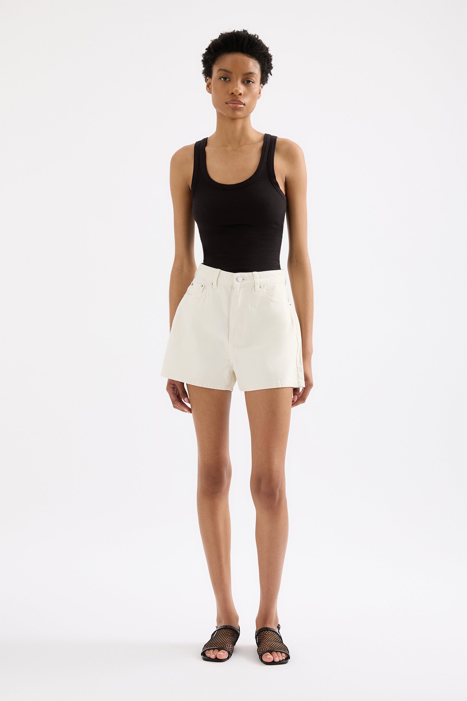 SHORT MOM EN DENIM BIO