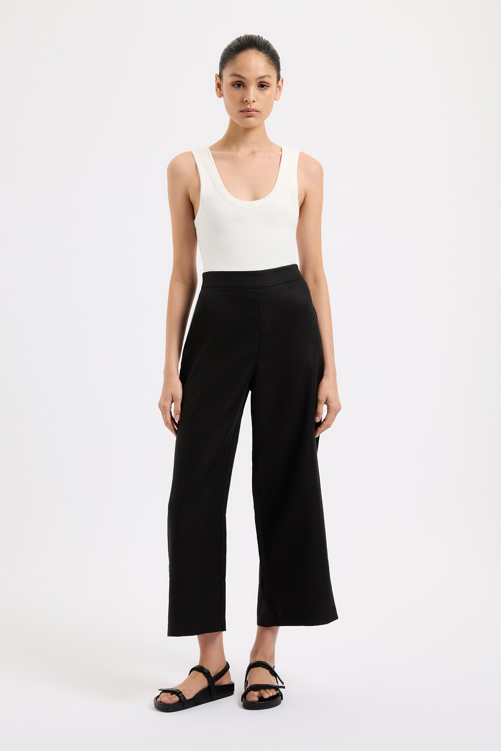 PANTALON CULOTTE THILDA EN LIN