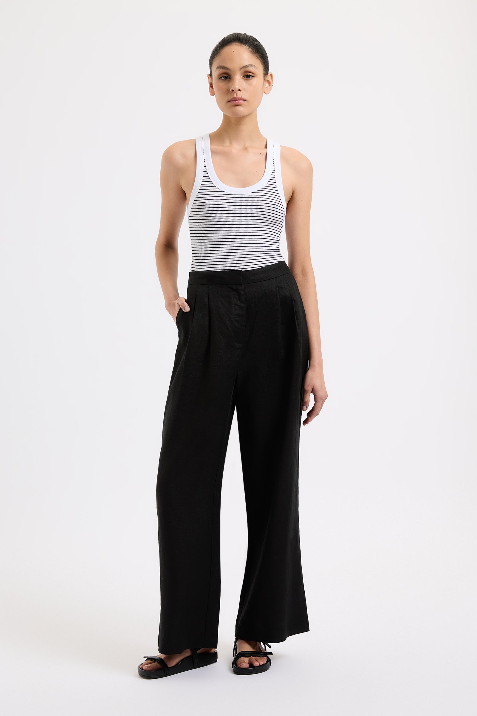 PANTALON THILDA EN LIN